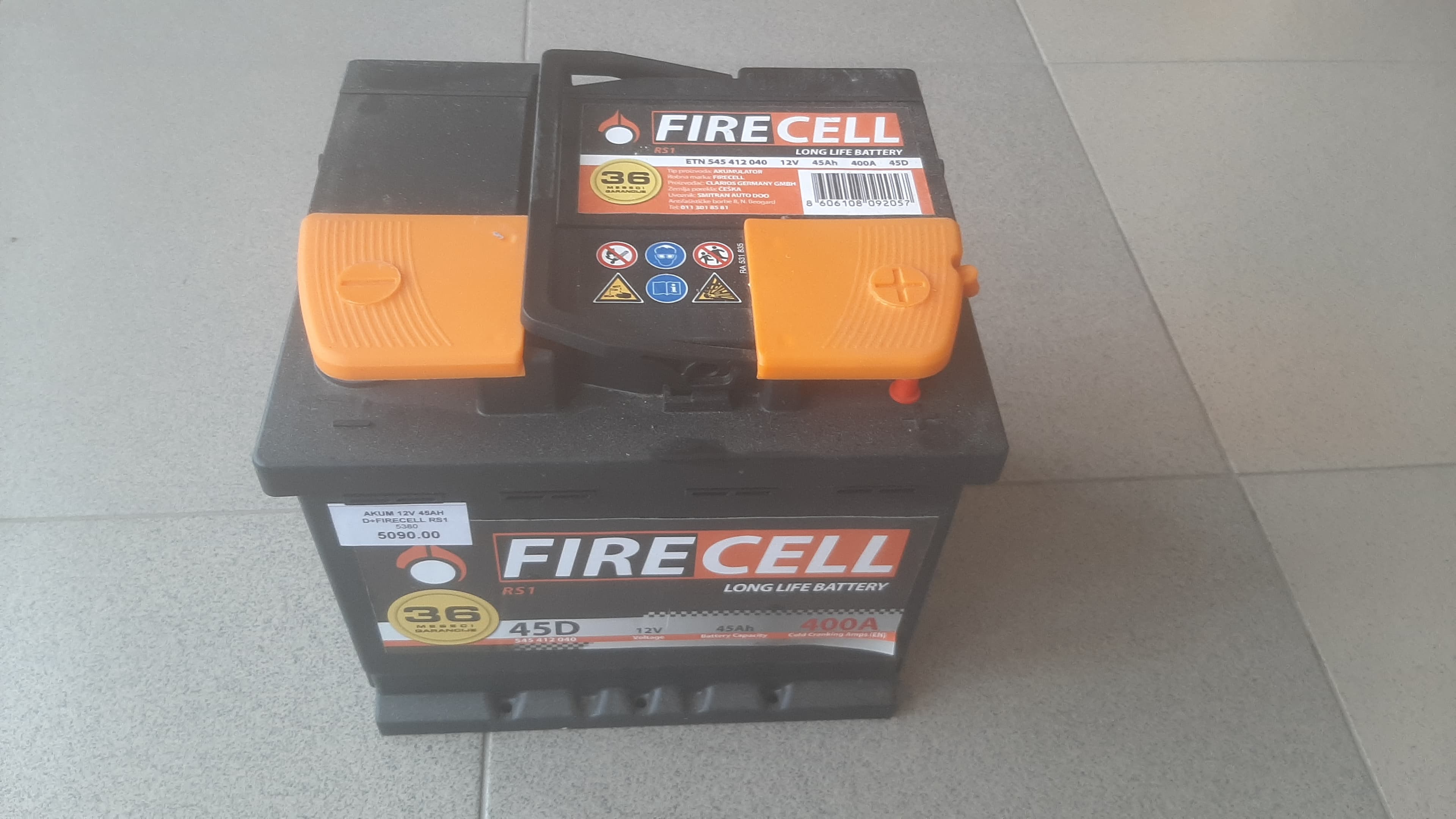AKUM 12V 45AH D+FIRECELL RS1