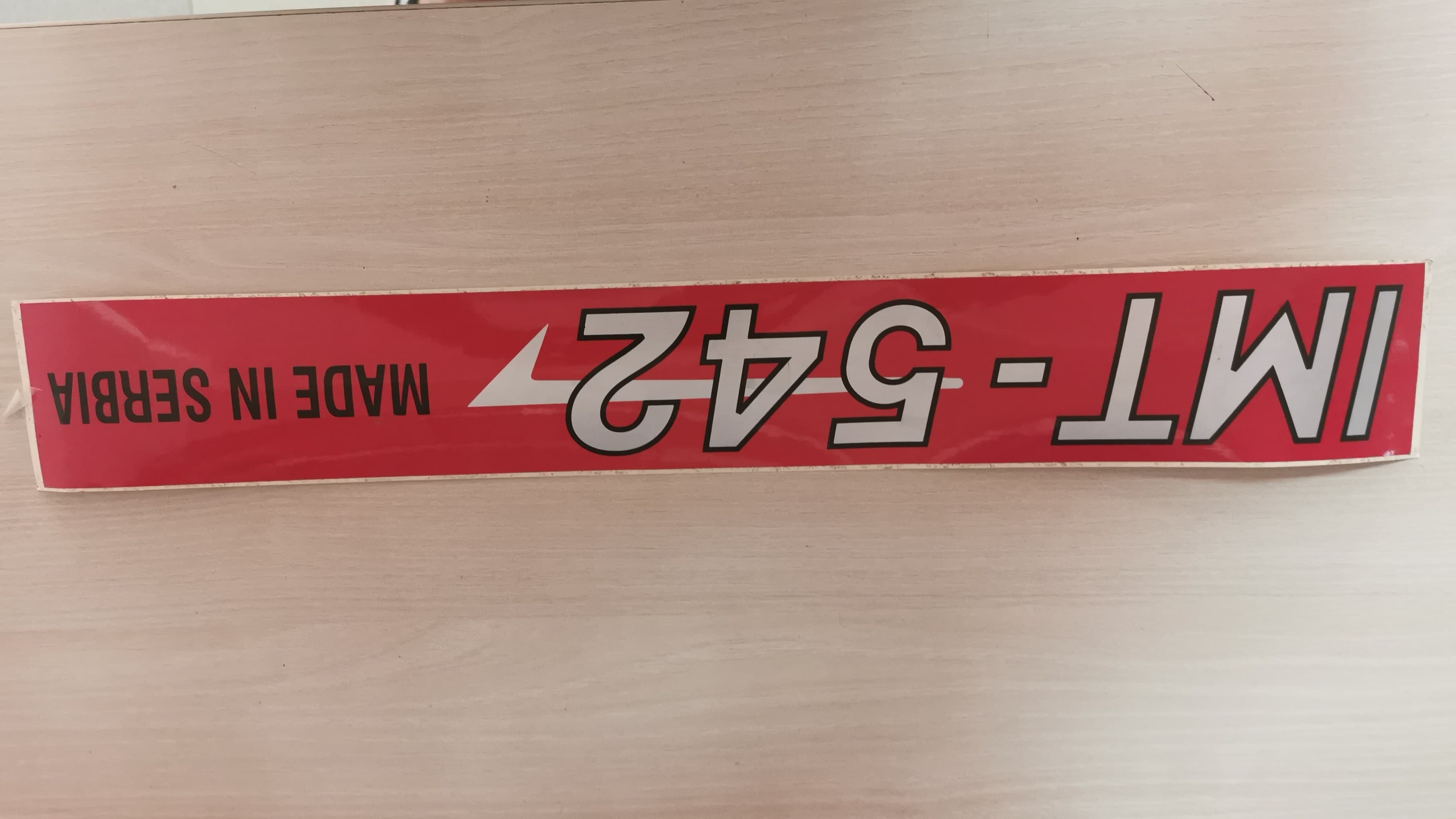 NALEPNICA IMT-542 1 kom